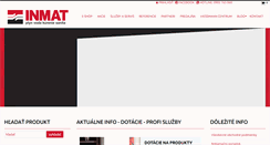 Desktop Screenshot of inmat.sk